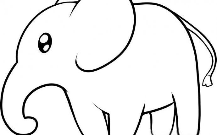 Рисуем с детьми поэтапно. Как легко нарисовать слона для детей