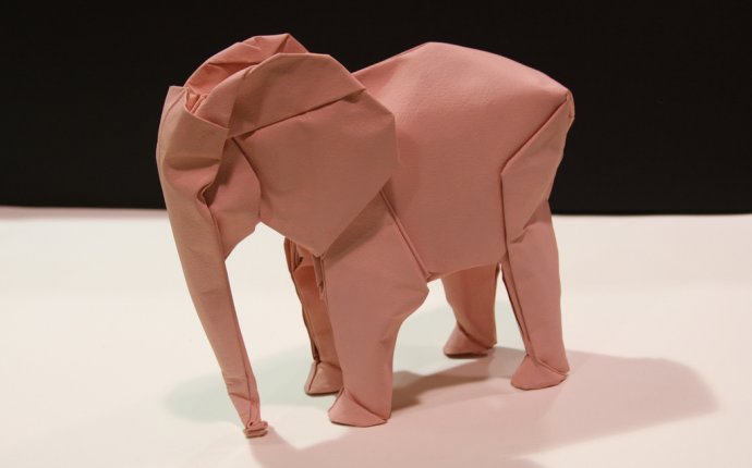 Слон оригами, пошаговая схема сборки
