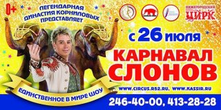 Династия Корниловых привезет шоу индийских слонов на гастроли в Нижний Новгород